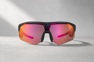 BleeqUp Ranger camera glasses on a simple studio surface