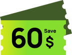 BleeqUp Rover early-bird activity ticket showing a $60 saving