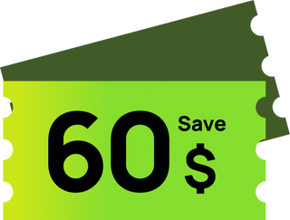BleeqUp Rover early-bird activity ticket showing a $60 saving