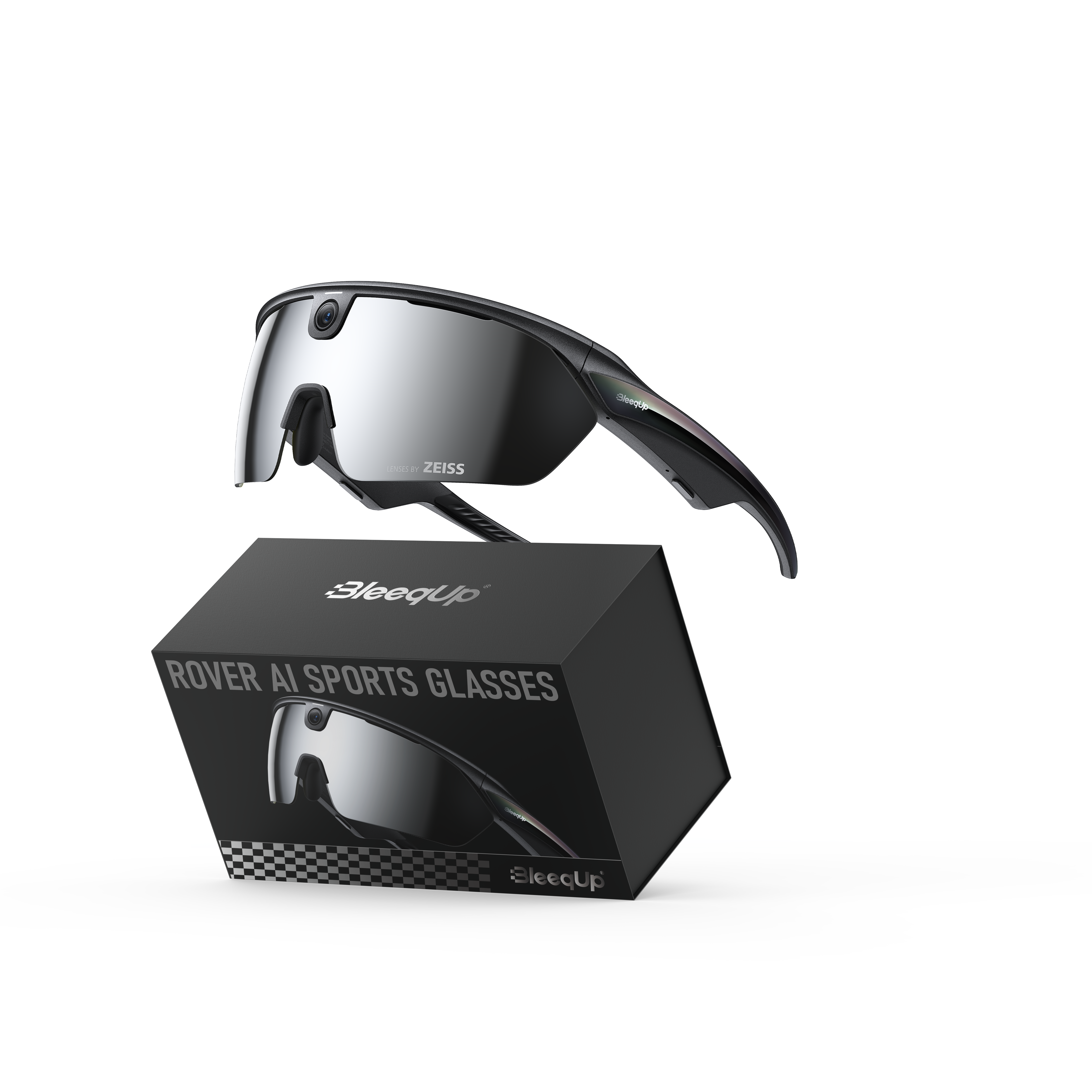 BleeqUp Rover AI Sports Glasses (Zeiss) Lenses - Black